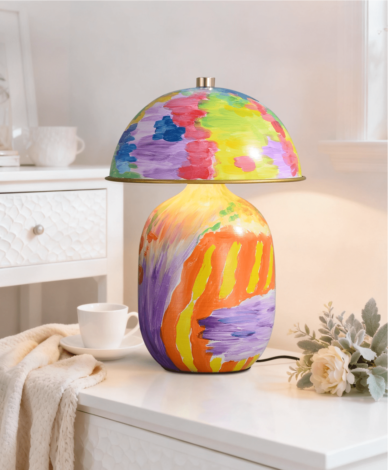Abstract Mural Table Light, Bedside Table Lamp, detail 6