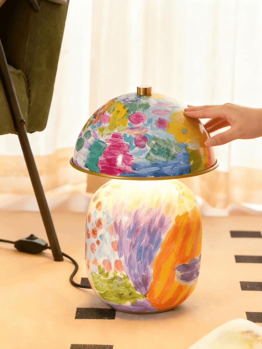 Abstract Mural Table Light, Bedside Table Lamp, detail 8