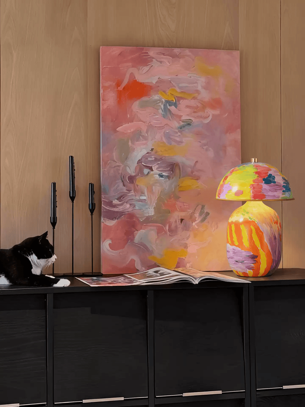 Abstract Mural Table Light, Bedside Table Lamp, detail 10