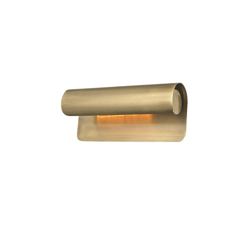 Accord Wall Light, Hardwired Wall Sconce, Brass, L 25.5cm x W 9.5cm x H 12cm