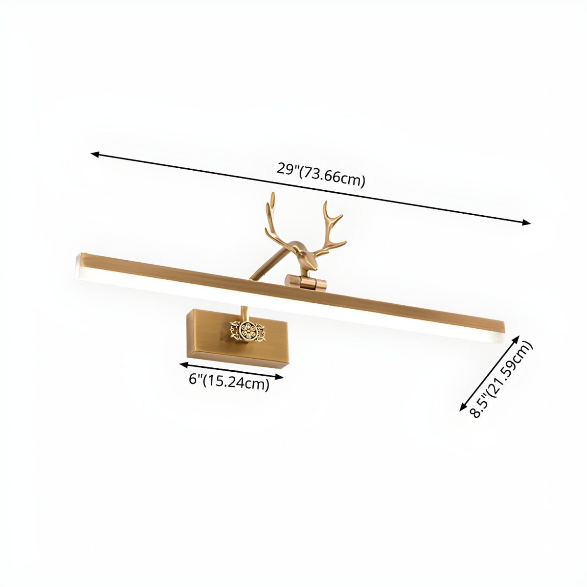 Adelaide Antler Wall Light, Hardwired Wall Sconce, detail 14