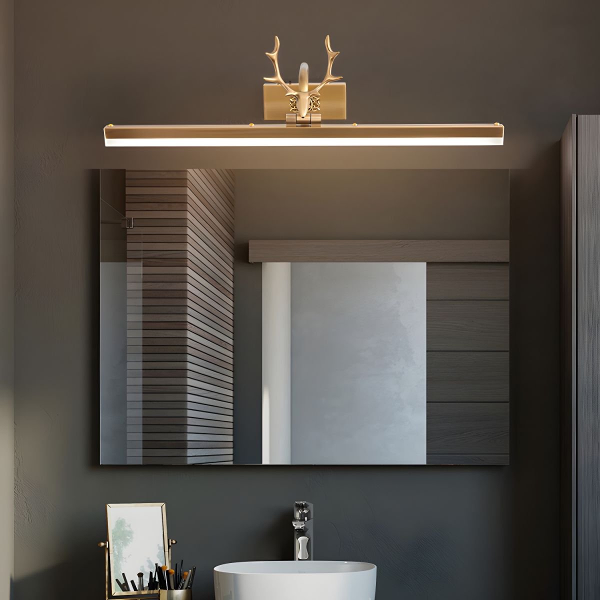 Adelaide Antler Wall Light, Hardwired Wall Sconce, detail 3