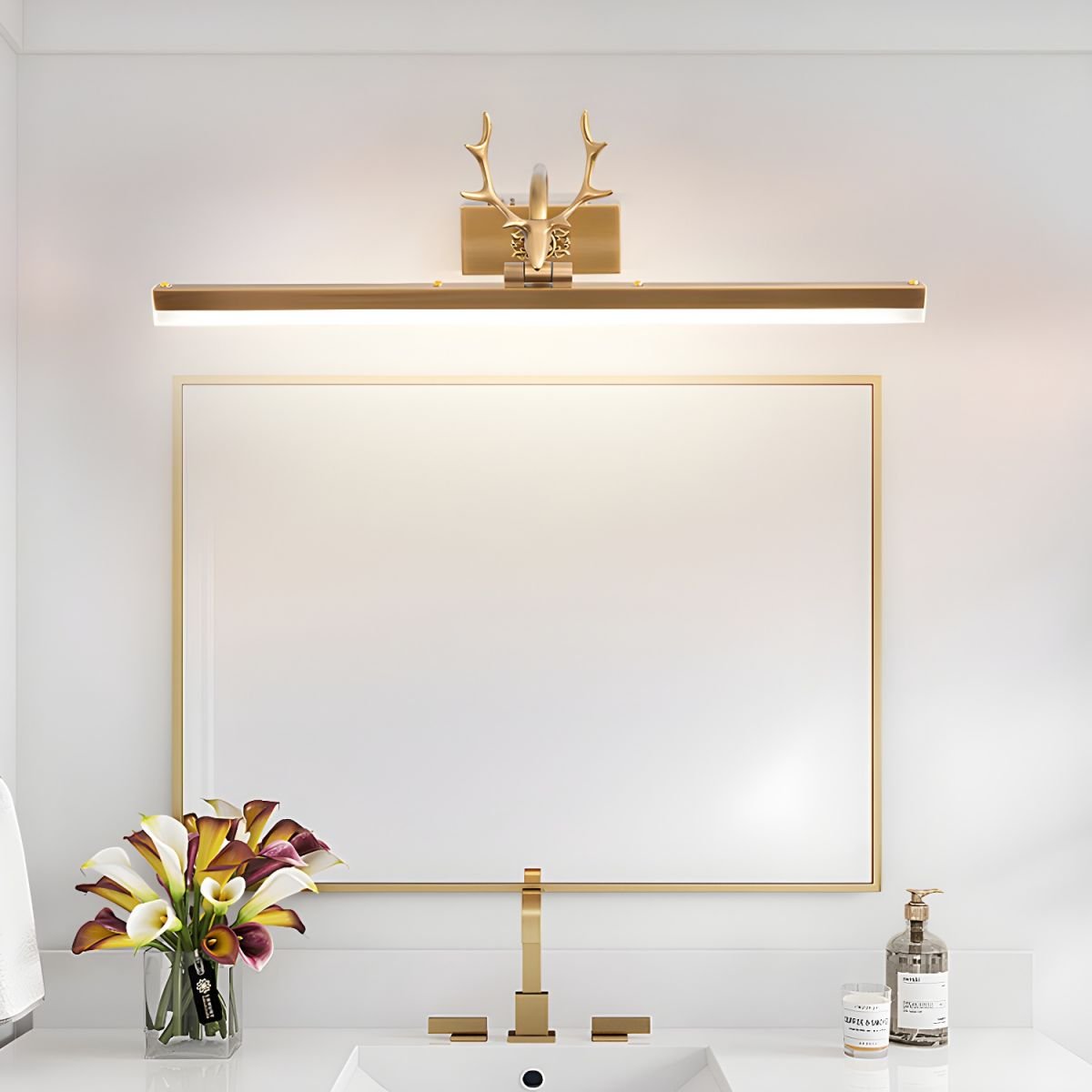 Adelaide Antler Wall Light, Hardwired Wall Sconce, detail 2