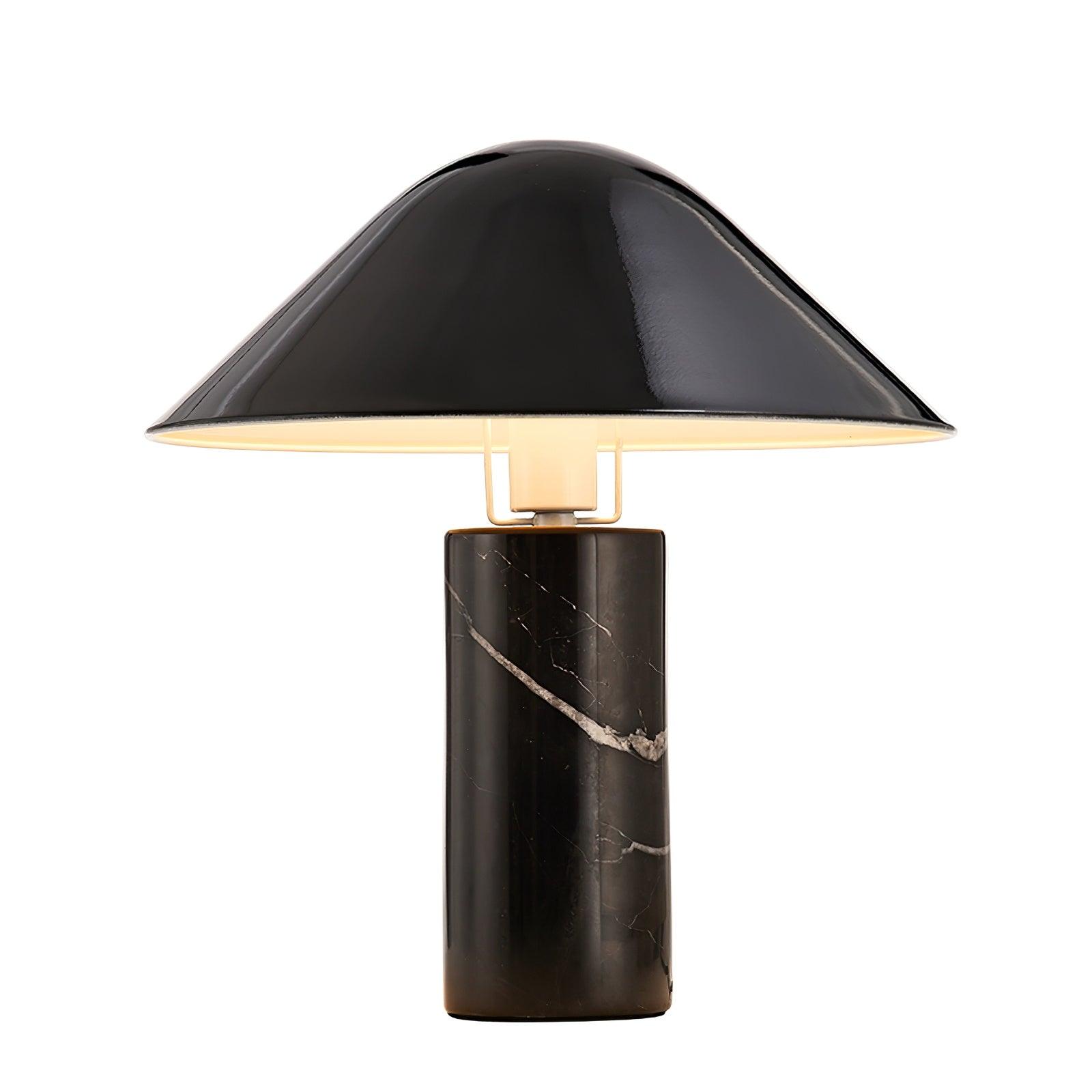 Adelaide Marble Table Light, Bedside Table Lamp, Metal, Dia 38cm x H 42cm