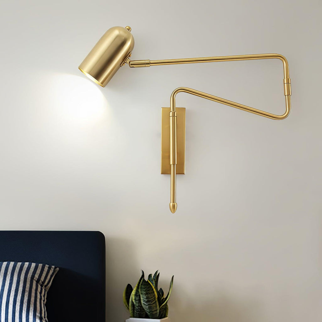 Adjustable Arm Reading Wall Light, Hardwired Wall Sconce, detail 7