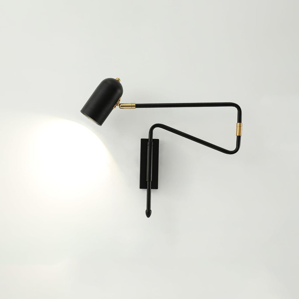 Adjustable Arm Reading Wall Light, Hardwired Wall Sconce, detail 10