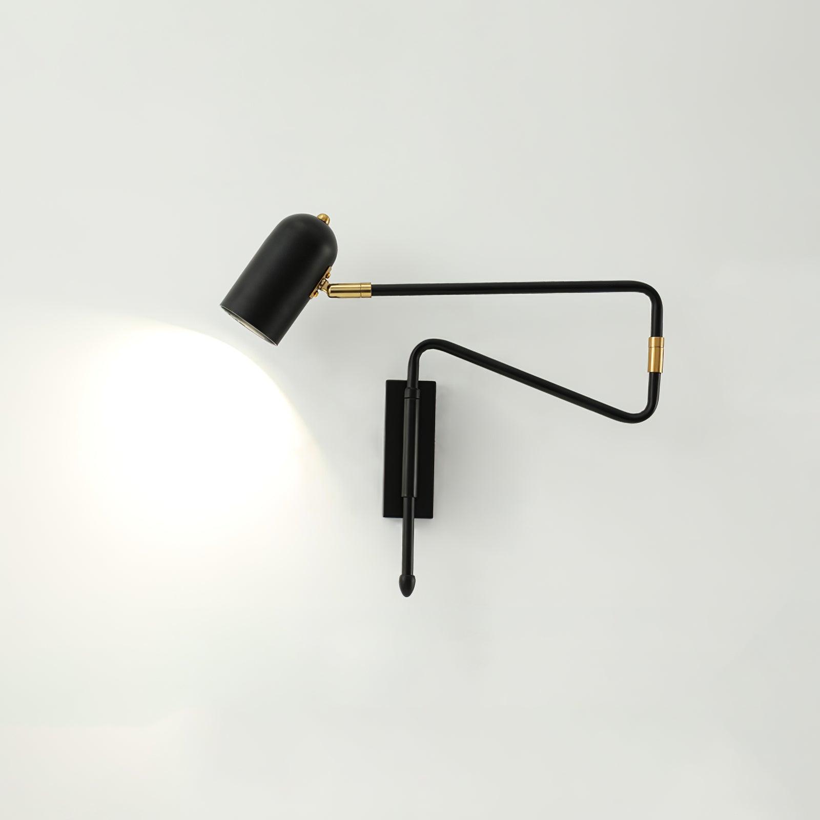 Adjustable Arm Reading Wall Light, Hardwired Wall Sconce, detail 10