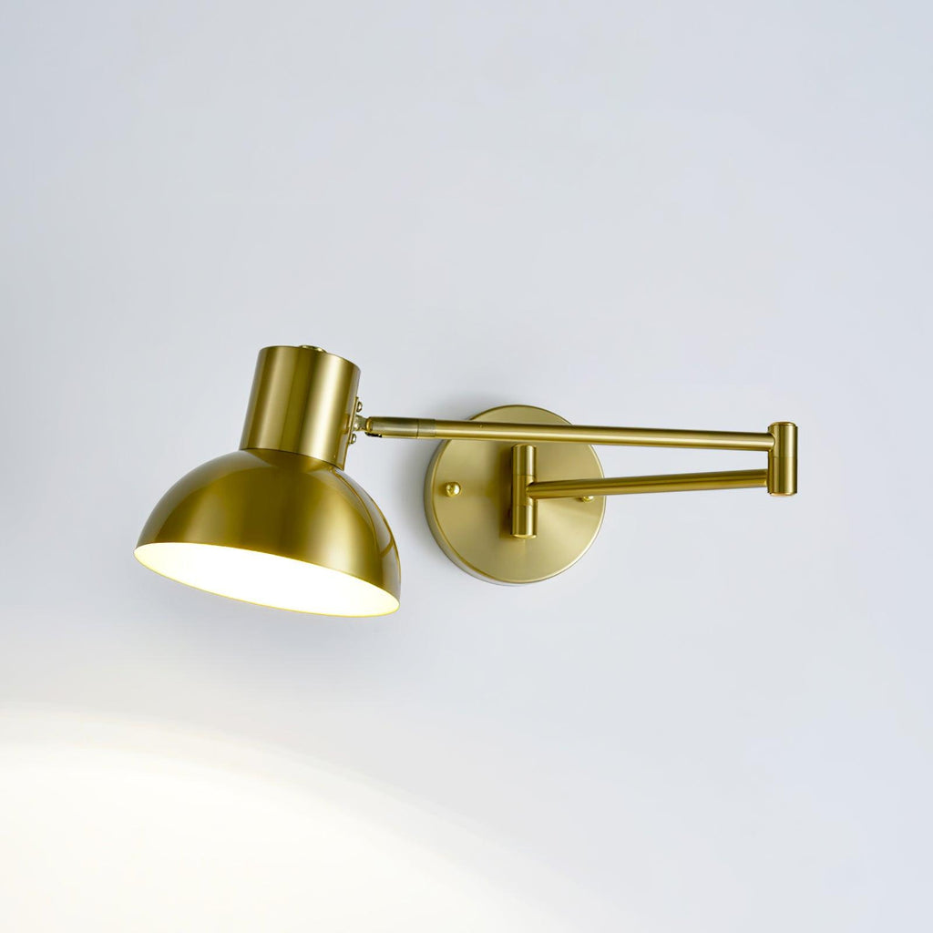 Adjustable Arm Reading Wall Light, Hardwired Wall Sconce, detail 11
