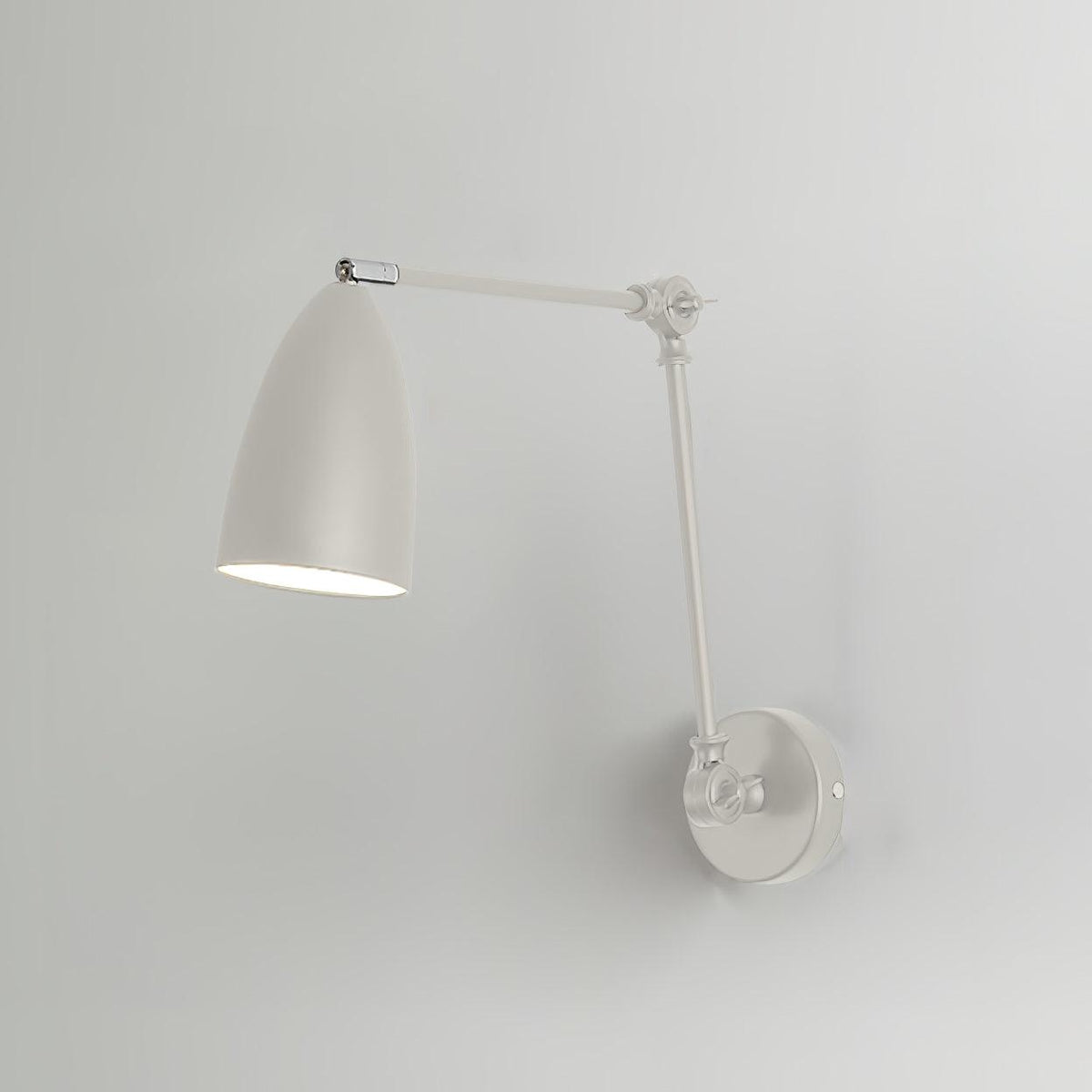 Adjustable Pivot Arm Wall Light, Hardwired Wall Sconce, Metal, Dia 10cm x H 15.5cm