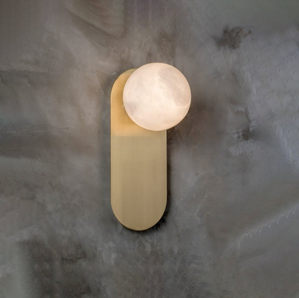 Adrion Alabaster Wall Light, Hardwired Wall Sconce, detail 4
