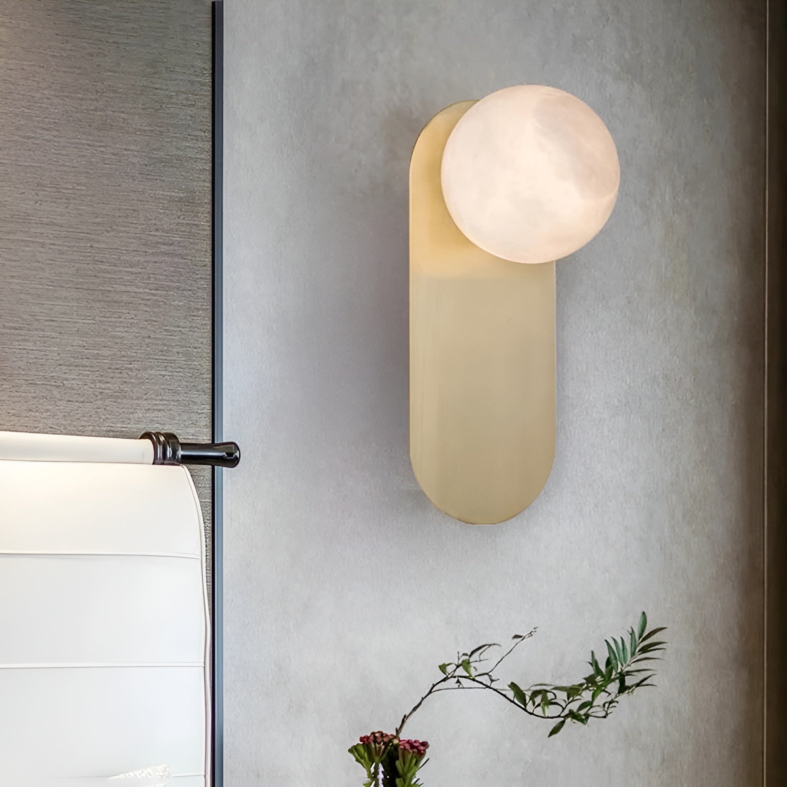 Adrion Alabaster Wall Light, Hardwired Wall Sconce, detail 12
