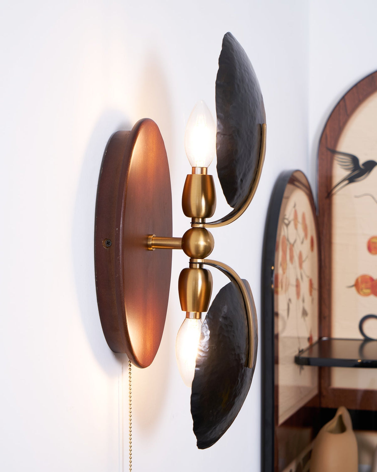 Aero Fan Wall Light, Hardwired Wall Sconce, detail 7