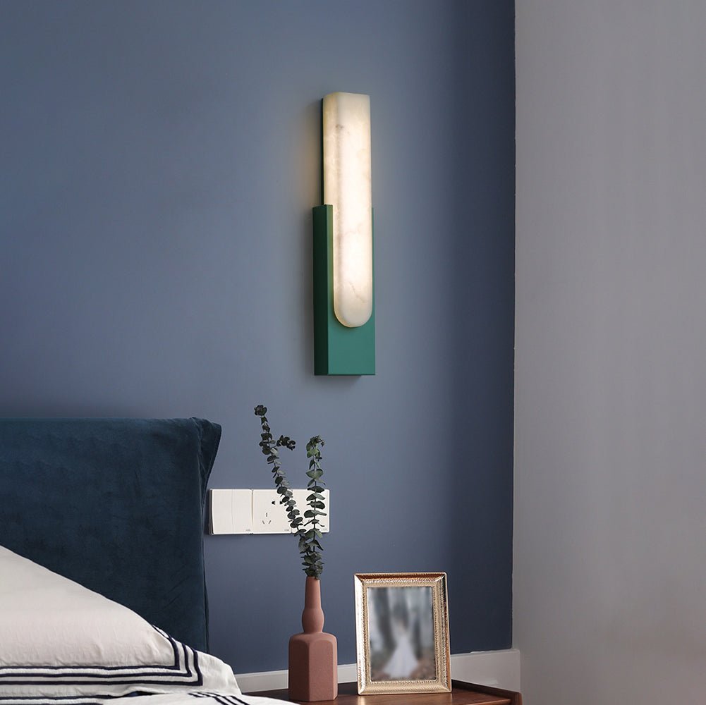 Agatha Alabaster Wall Light, Hardwired Wall Sconce, detail 9