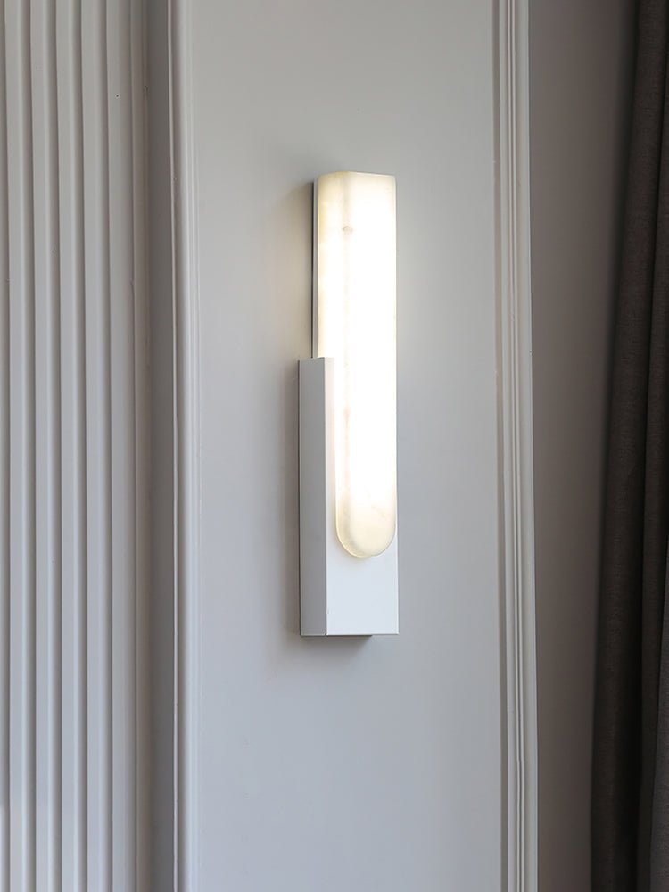 Agatha Alabaster Wall Light, Hardwired Wall Sconce, detail 17