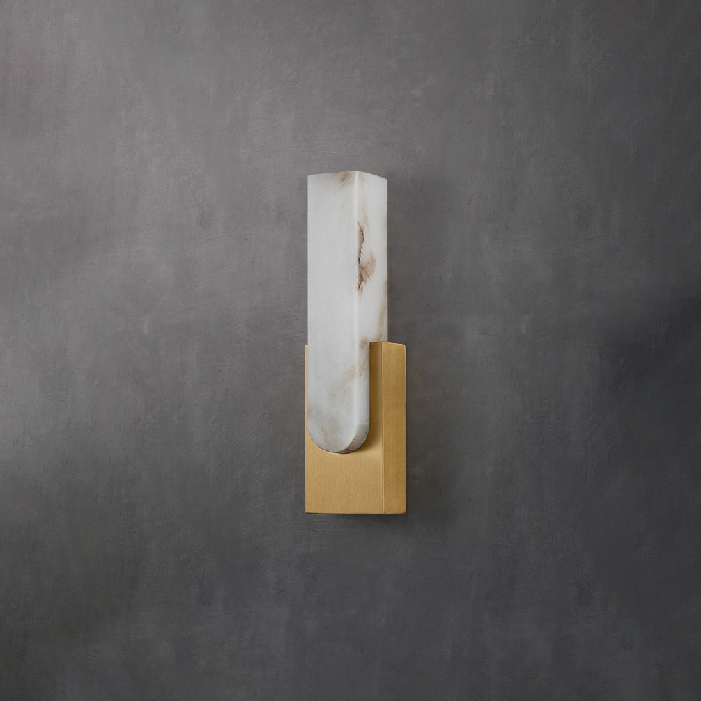 Agatha Alabaster Wall Light, Hardwired Wall Sconce, detail 25