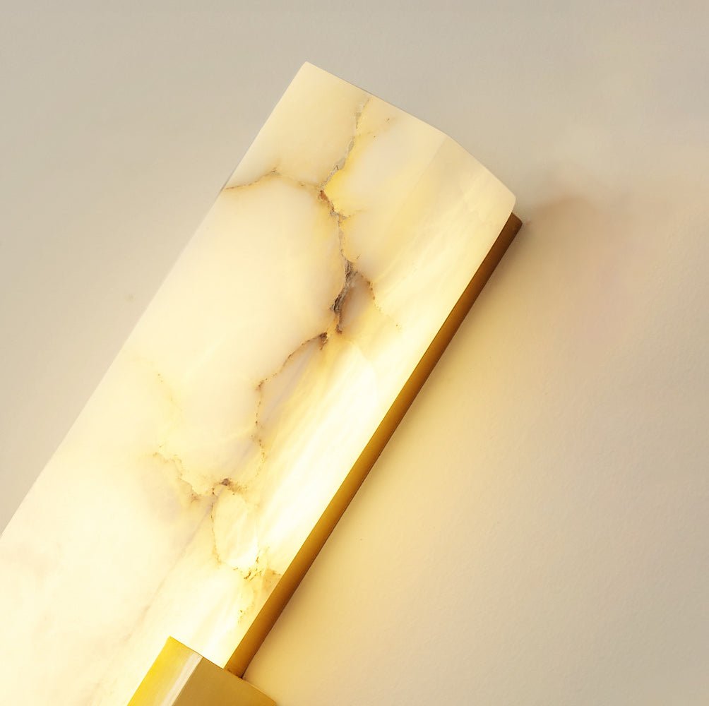 Agatha Alabaster Wall Light, Hardwired Wall Sconce, detail 19
