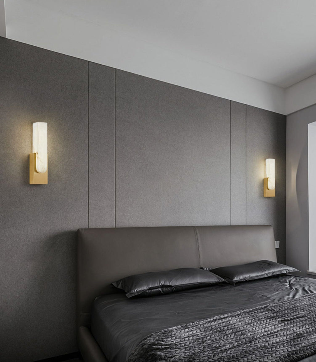 Agatha Alabaster Wall Light, Hardwired Wall Sconce, detail 26