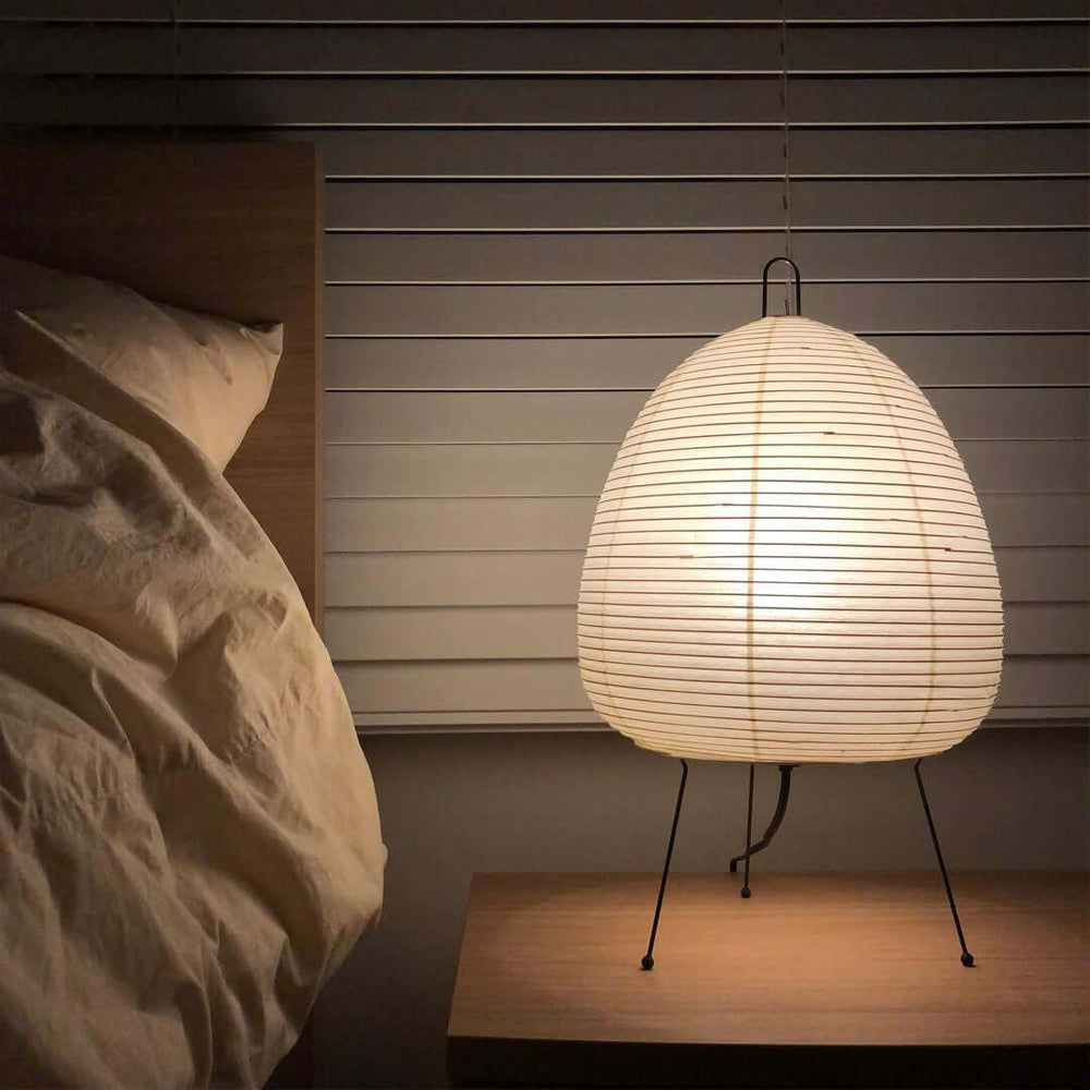 Washi Paper Table Light, Bedside Table Lamp, detail 5