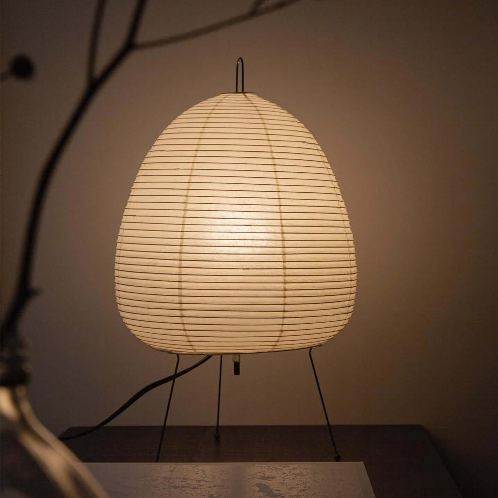 Washi Paper Table Light, Bedside Table Lamp, detail 4