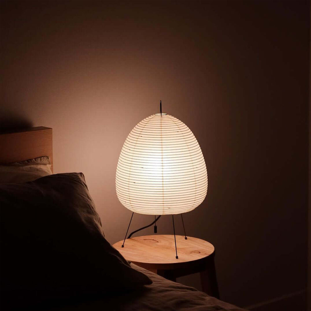 Washi Paper Table Light, Bedside Table Lamp, detail 10