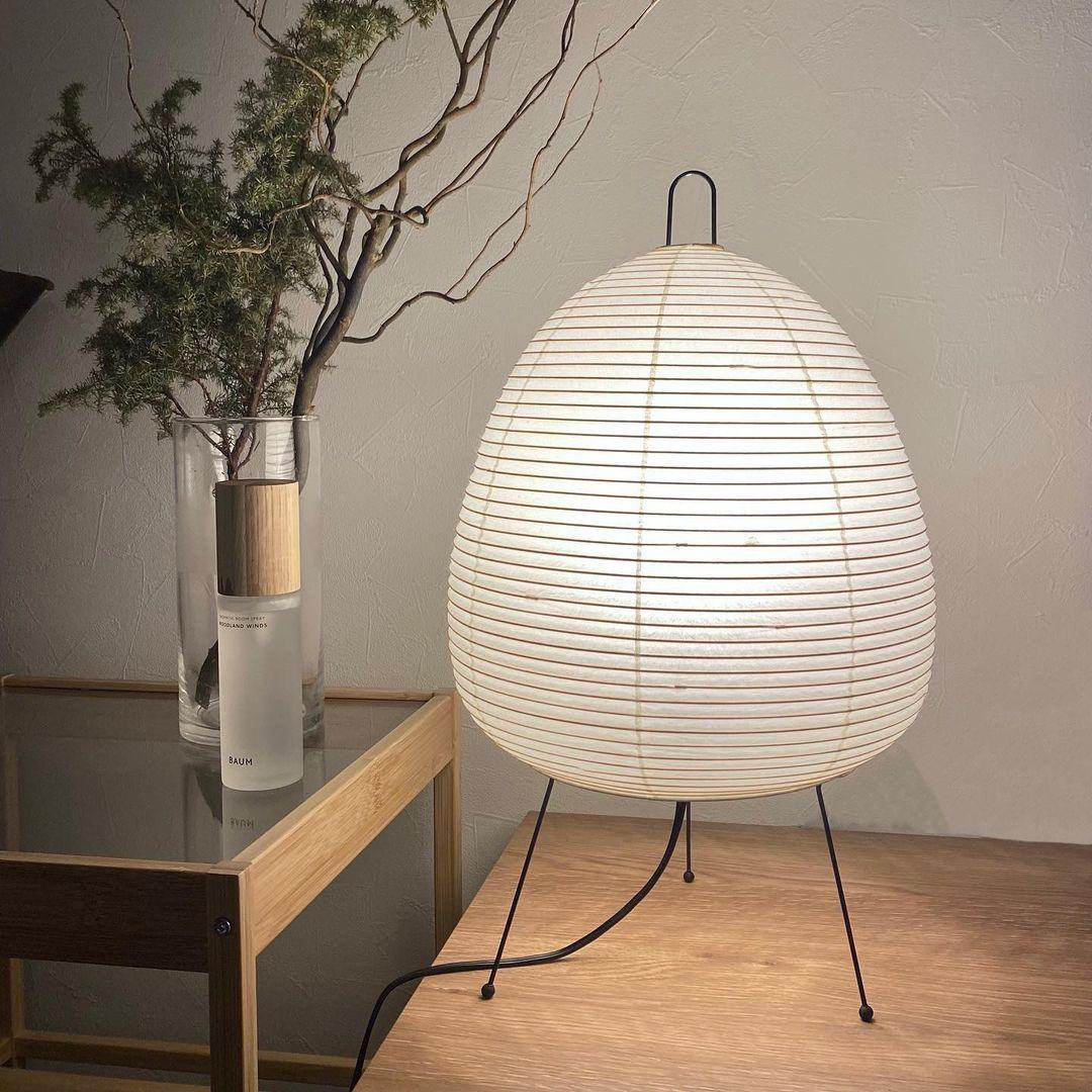 Washi Paper Table Light, Bedside Table Lamp, detail 11