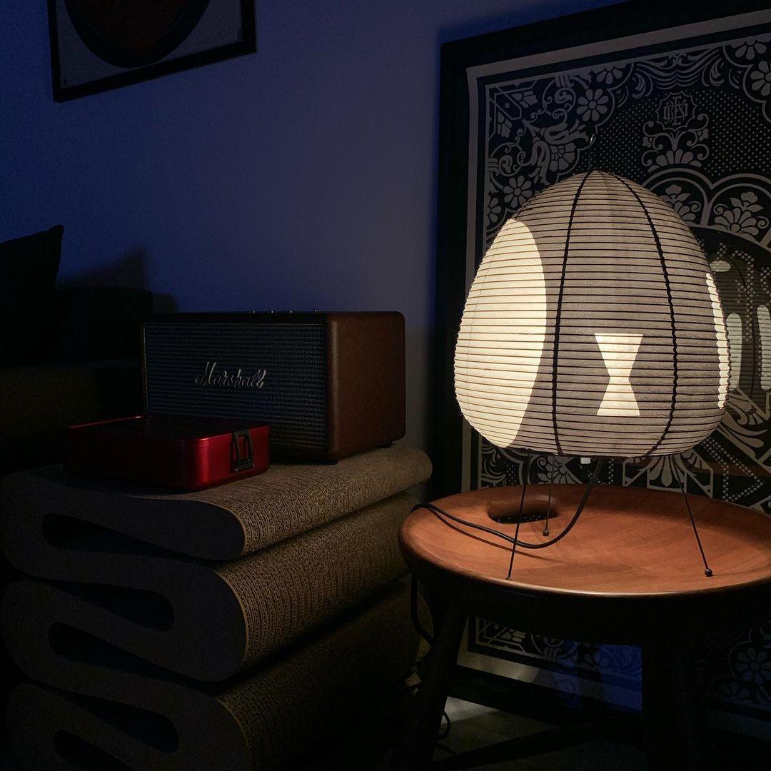 Washi Paper Table Light, Bedside Table Lamp, detail 25