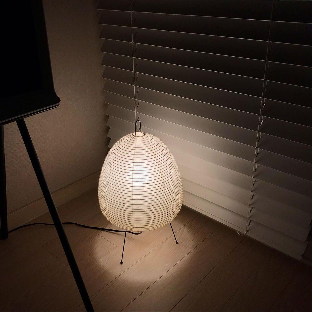 Washi Paper Table Light, Bedside Table Lamp, detail 18