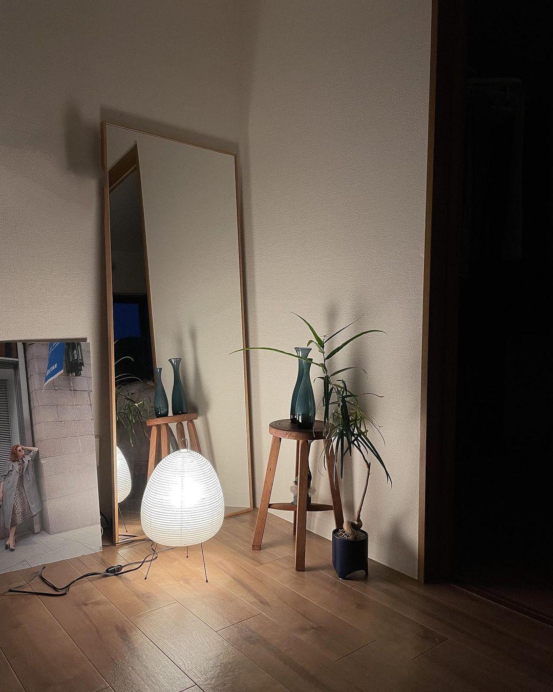 Washi Paper Table Light, Bedside Table Lamp, detail 50