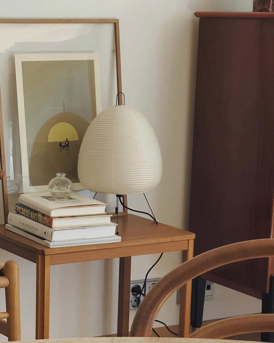 Washi Paper Table Light, Bedside Table Lamp, detail 21