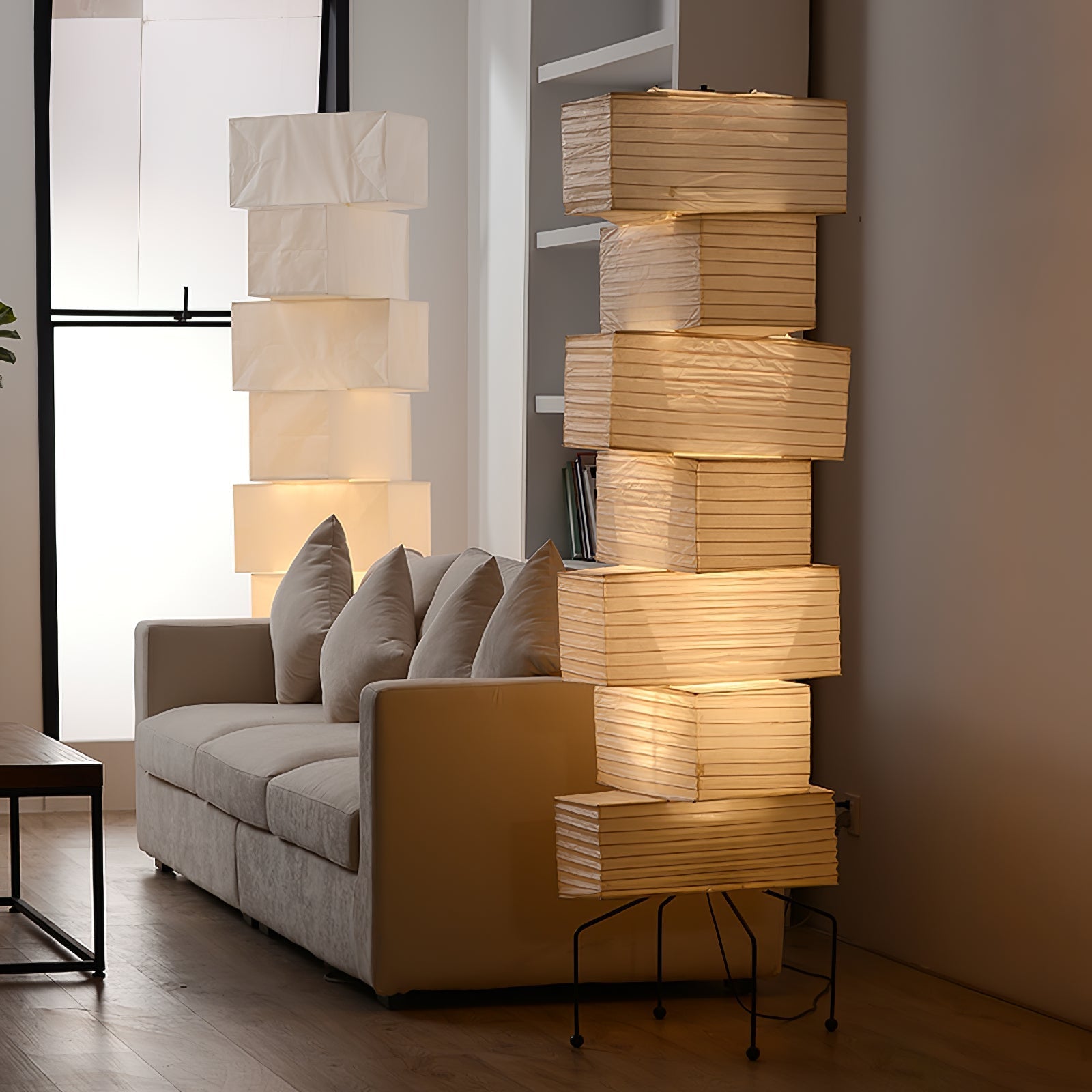 Lana Stacked Floor Light, Floor Lamp, detail 2