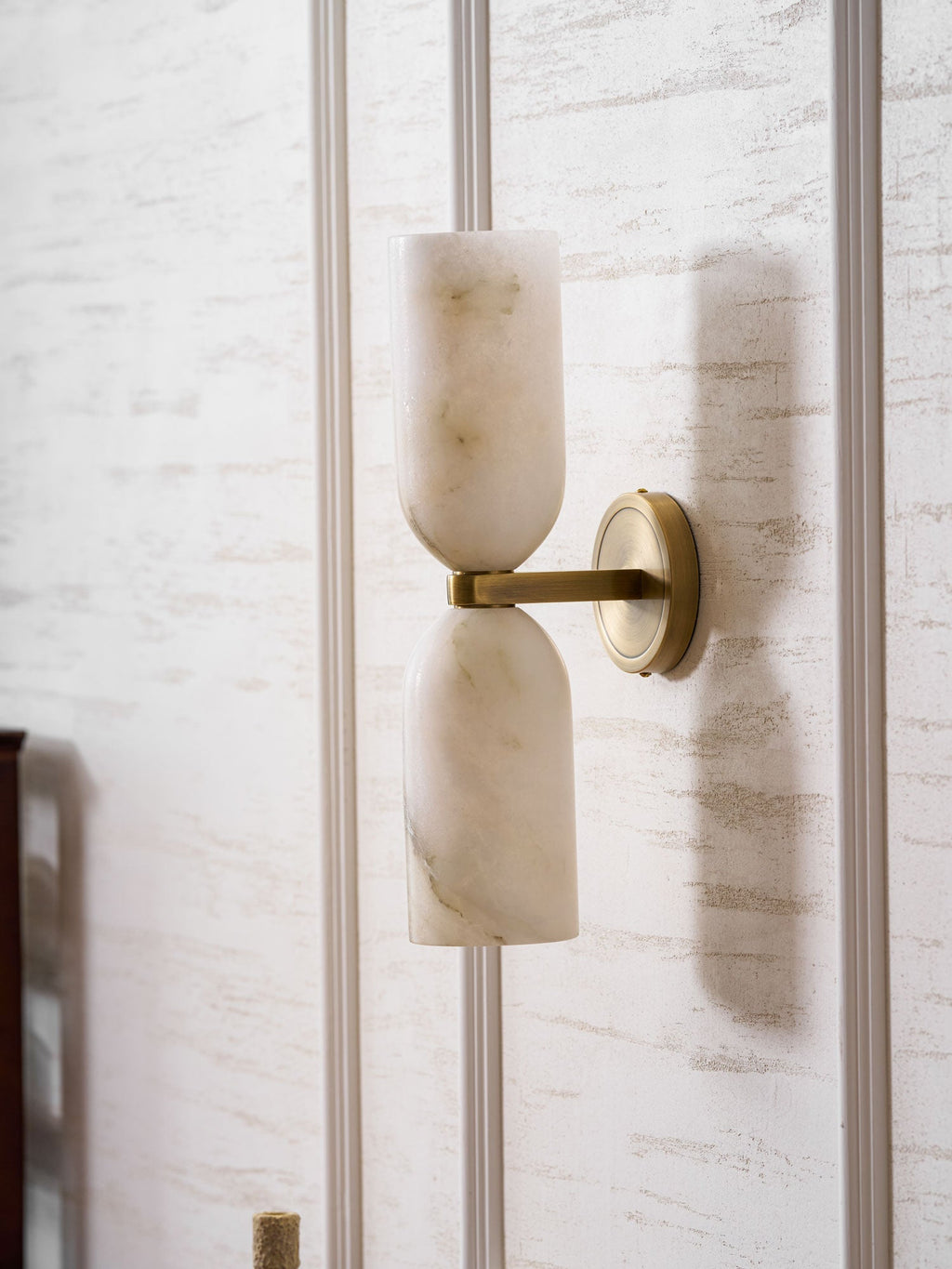 Alabaster Nexus Wall Light, Hardwired Wall Sconce, detail 18