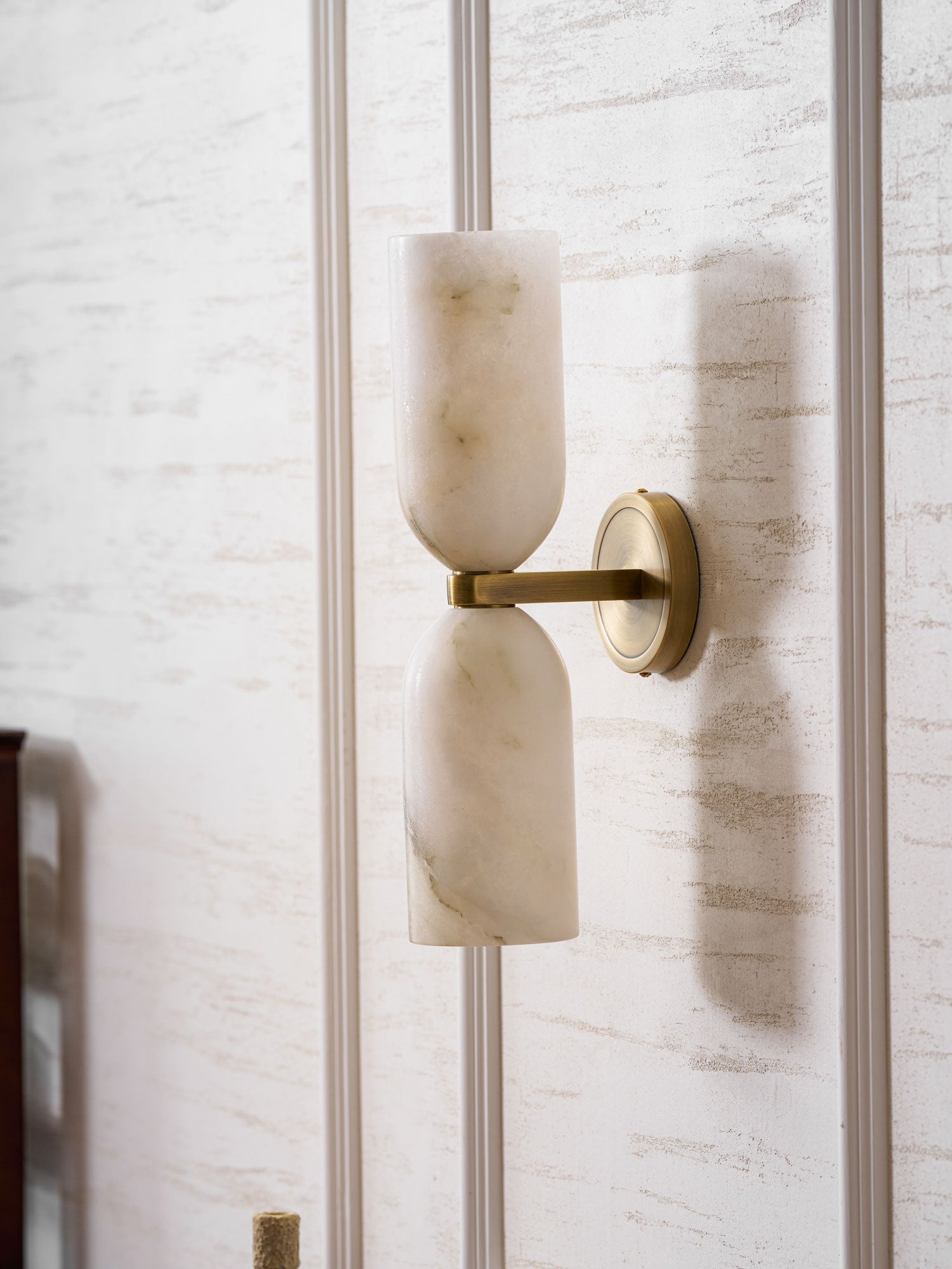 Alabaster Nexus Wall Light, Hardwired Wall Sconce, detail 18