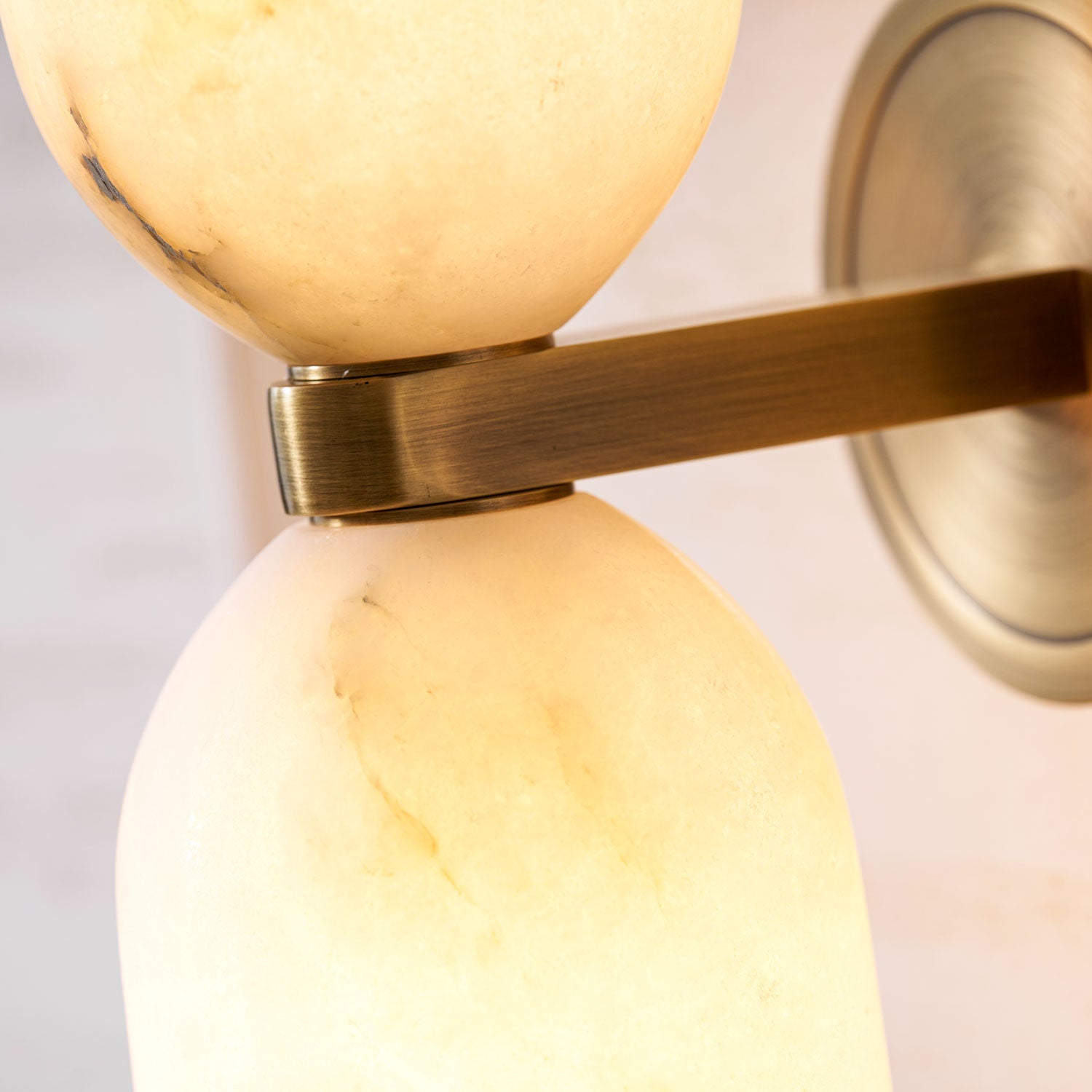 Alabaster Nexus Wall Light, Hardwired Wall Sconce, detail 20