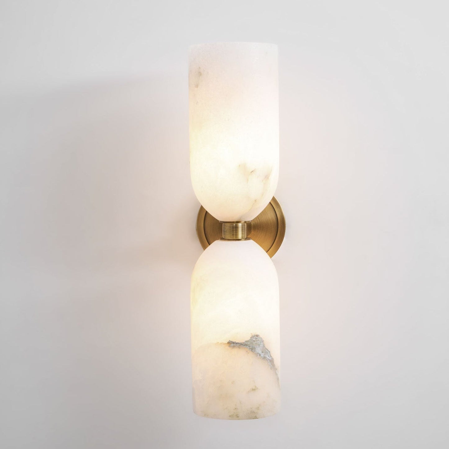Alabaster Nexus Wall Light, Hardwired Wall Sconce, Metal, Dia 10cm x H 34cm