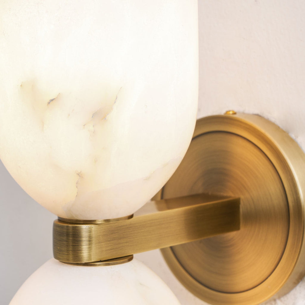 Alabaster Nexus Wall Light, Hardwired Wall Sconce, detail 25