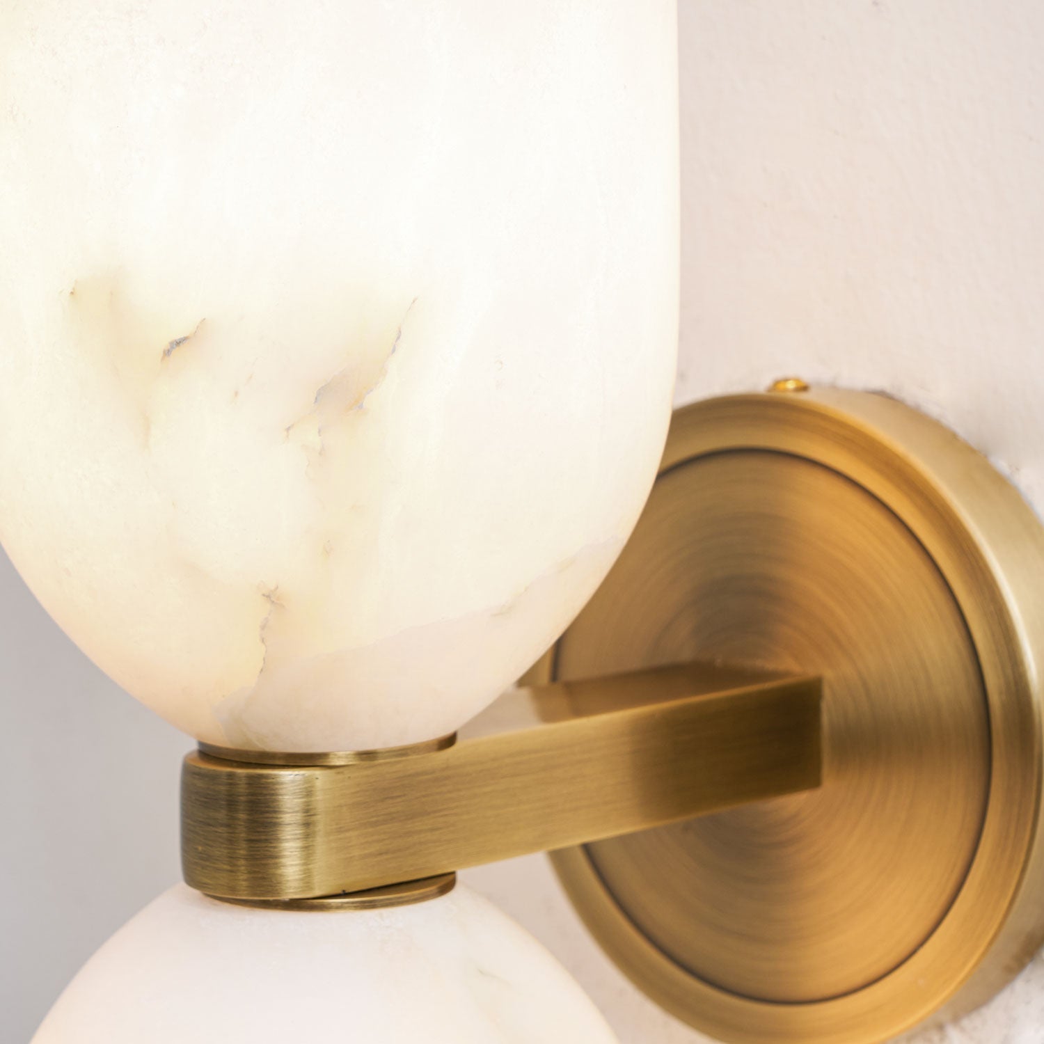 Alabaster Nexus Wall Light, Hardwired Wall Sconce, detail 25