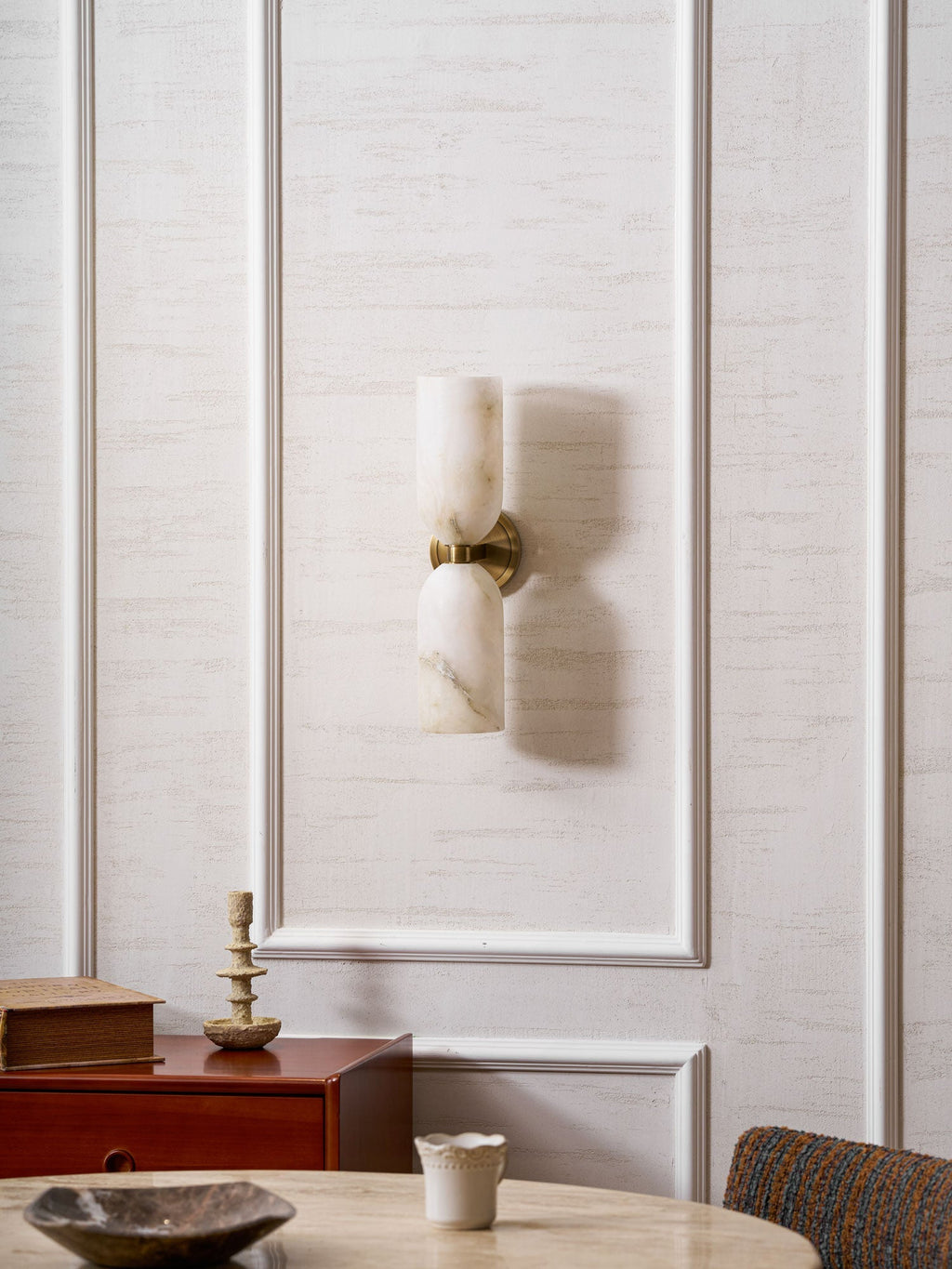 Alabaster Nexus Wall Light, Hardwired Wall Sconce, detail 16