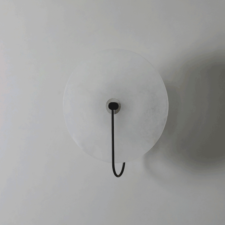 Alabaster LED Wall Light, Hardwired Wall Sconce, detail 24
