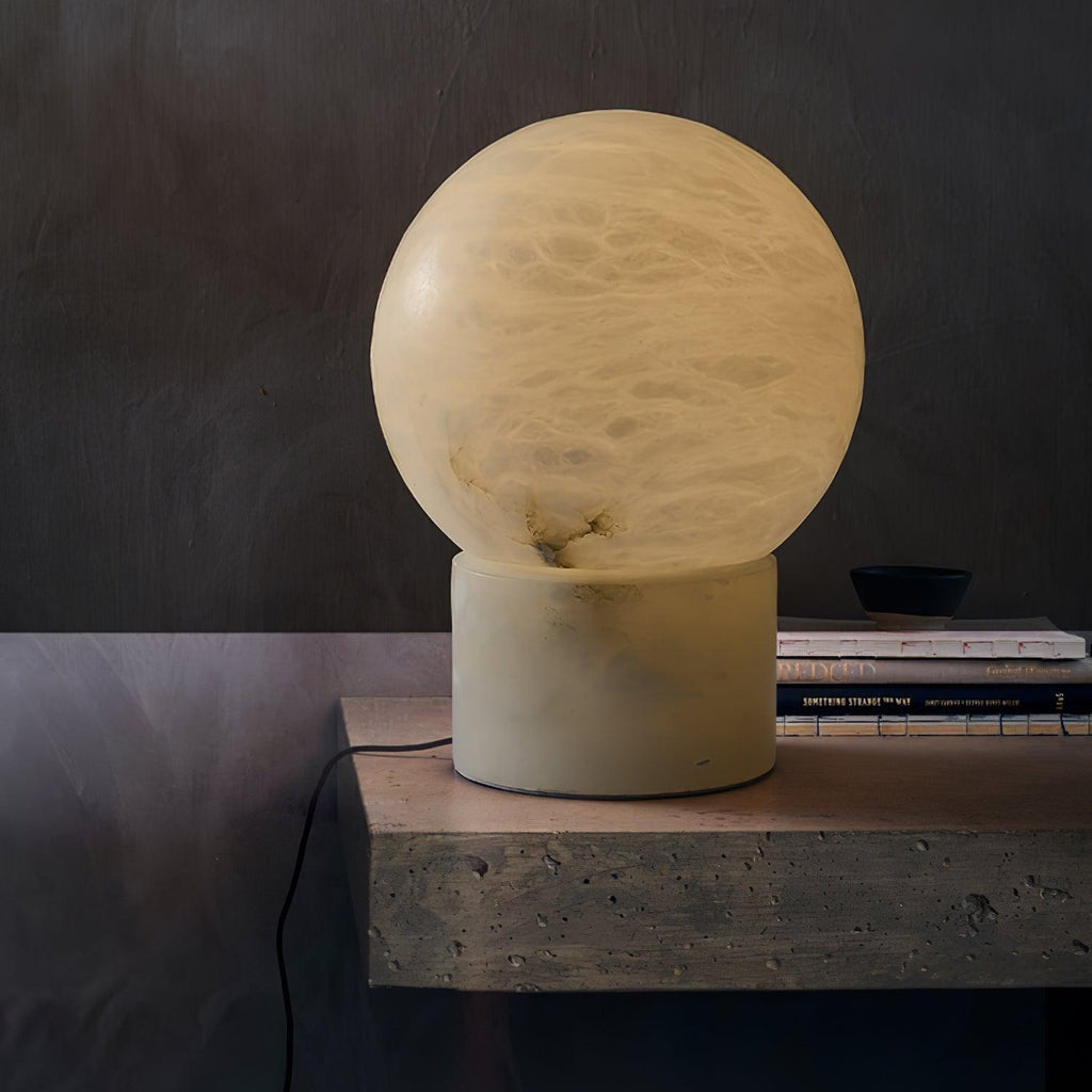 Marble Ball Table Light, Bedside Table Lamp, detail 2