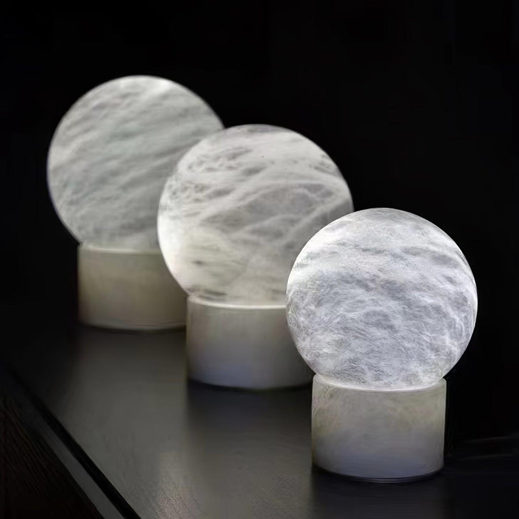 Marble Ball Table Light, Bedside Table Lamp, detail 3