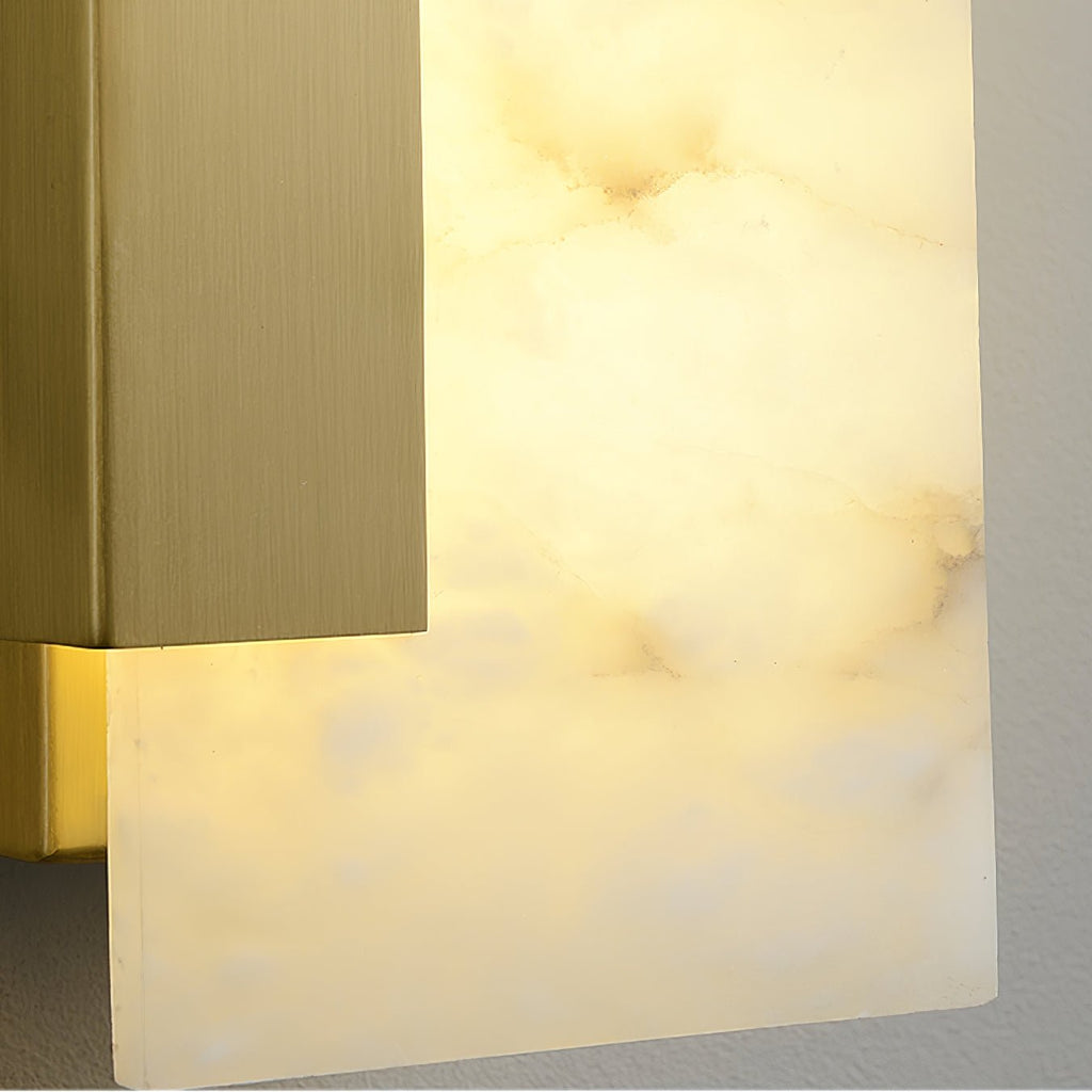 Althea Alabaster Wall Light, Hardwired Wall Sconce, detail 19