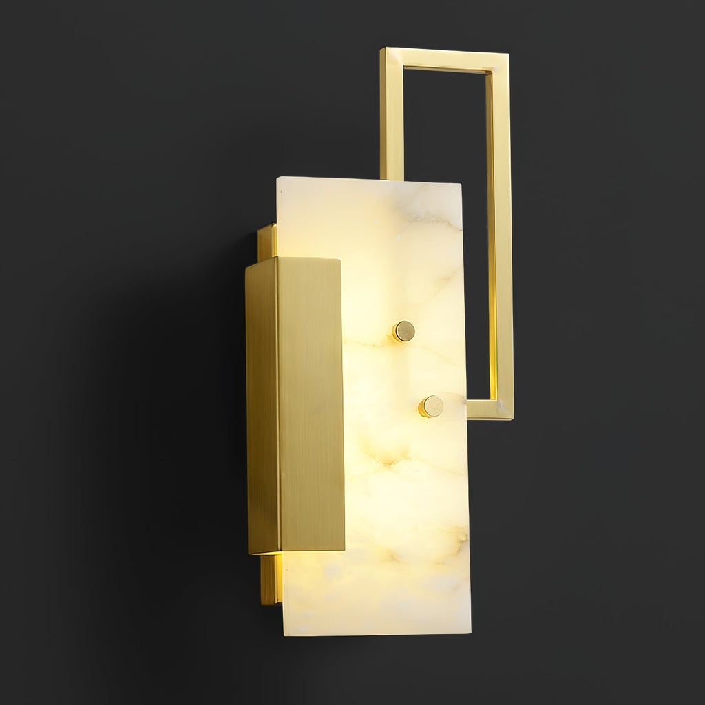 Althea Alabaster Wall Light, Hardwired Wall Sconce, detail 22