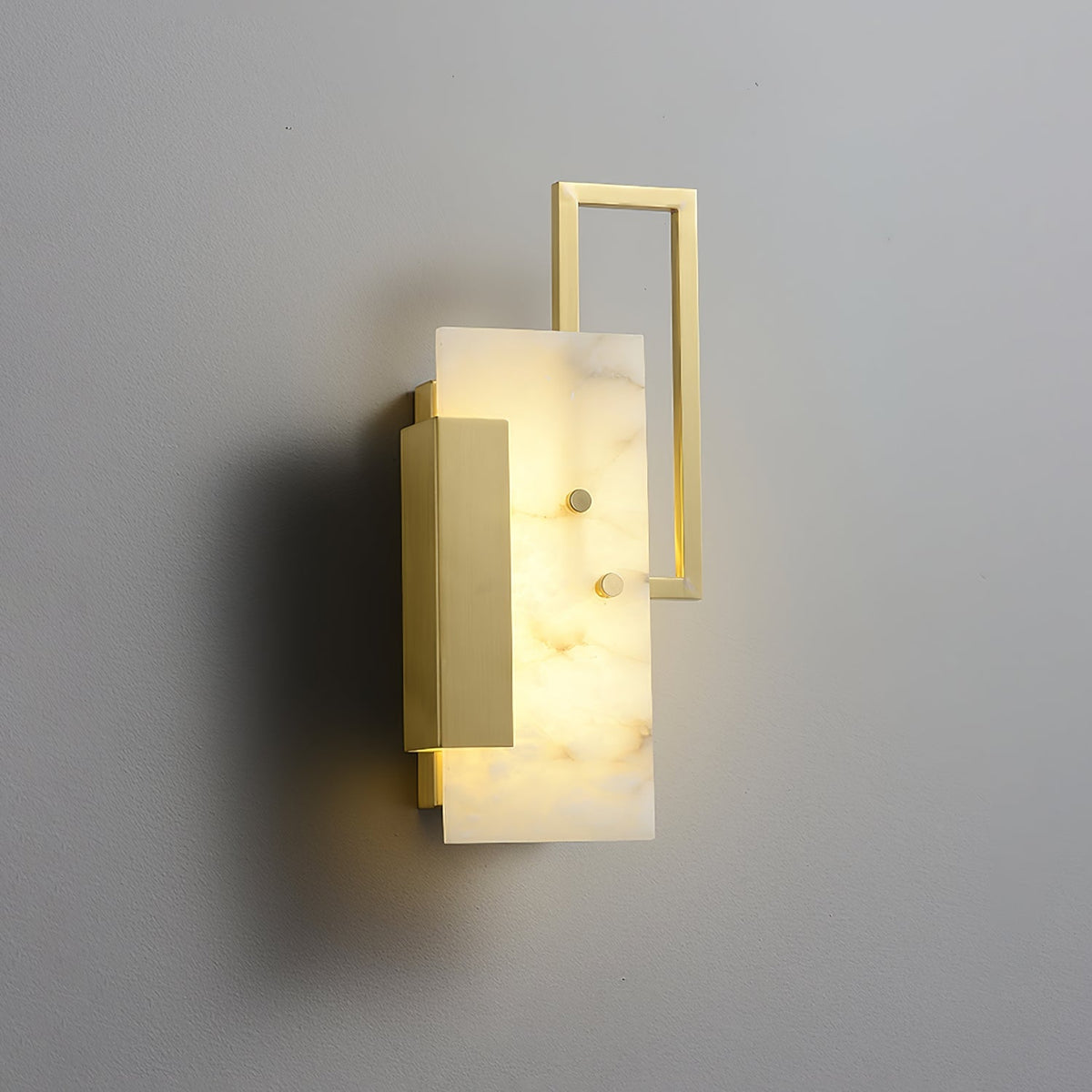 Althea Alabaster Wall Light, Hardwired Wall Sconce, detail 5