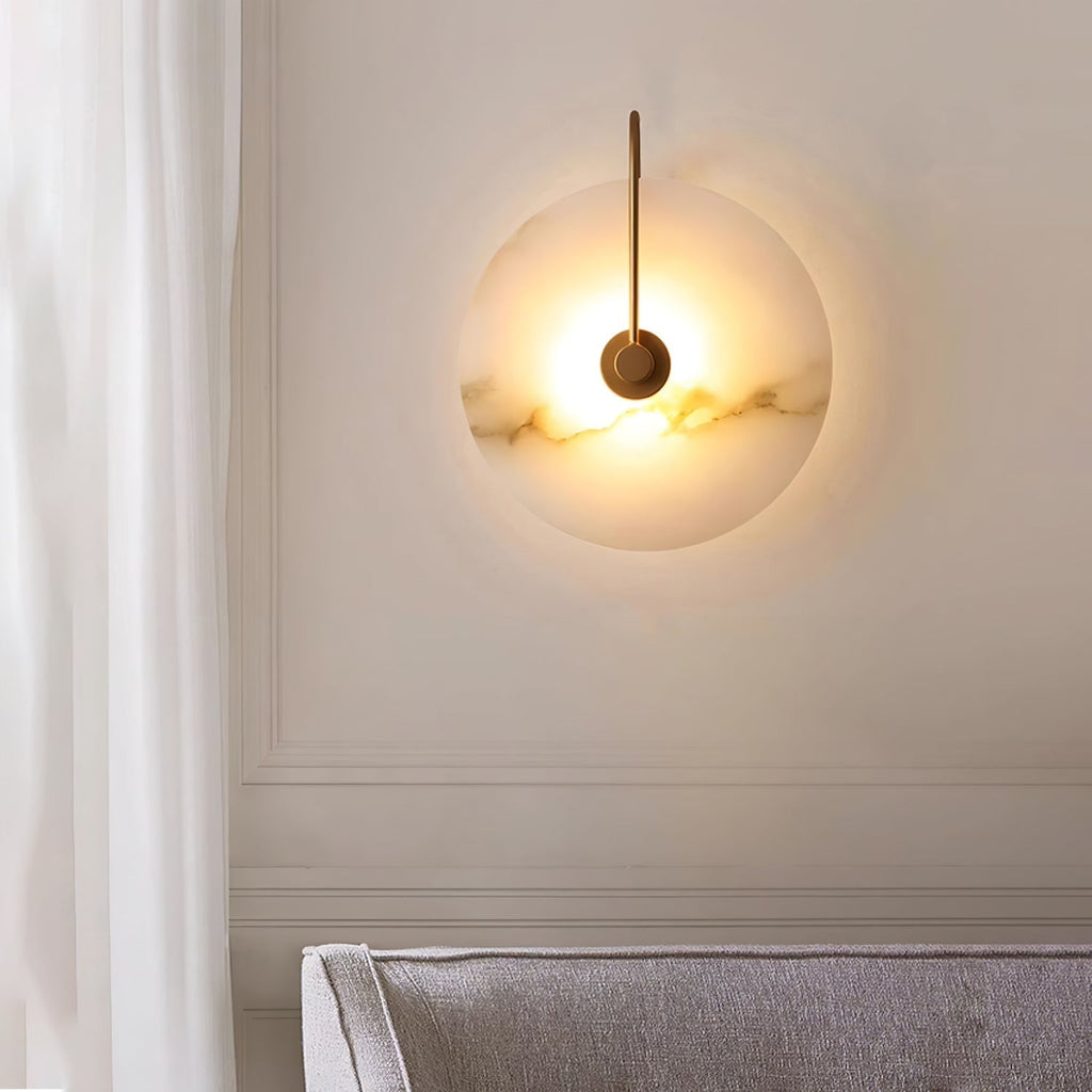 Alabaster LED Wall Light, Hardwired Wall Sconce, detail 18