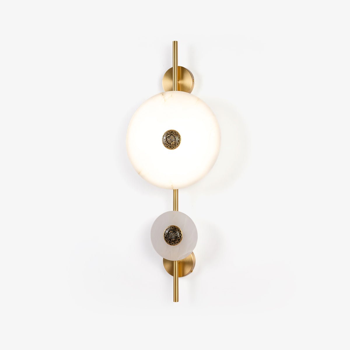 Alabaster Eclipse Wall Light, Hardwired Wall Sconce, detail 5