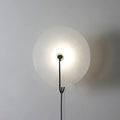 Alabaster Plug-In LED Wall Light, Plug-In Wall Sconce, Metal, Dia 15cm