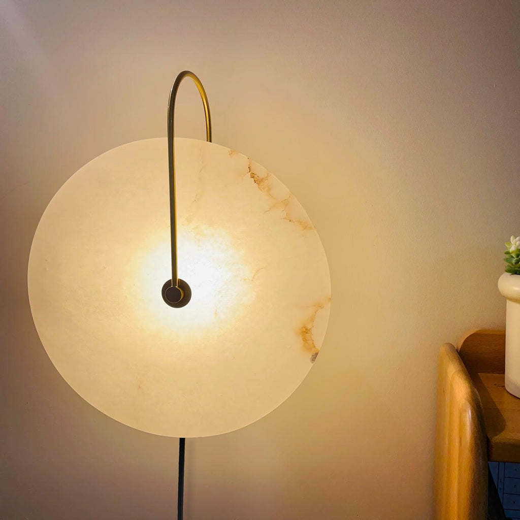 Alabaster Plug-In LED Wall Light, Plug-In Wall Sconce, detail 10