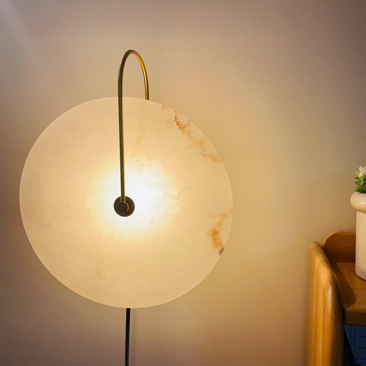 Alabaster Plug-In LED Wall Light, Plug-In Wall Sconce, detail 10