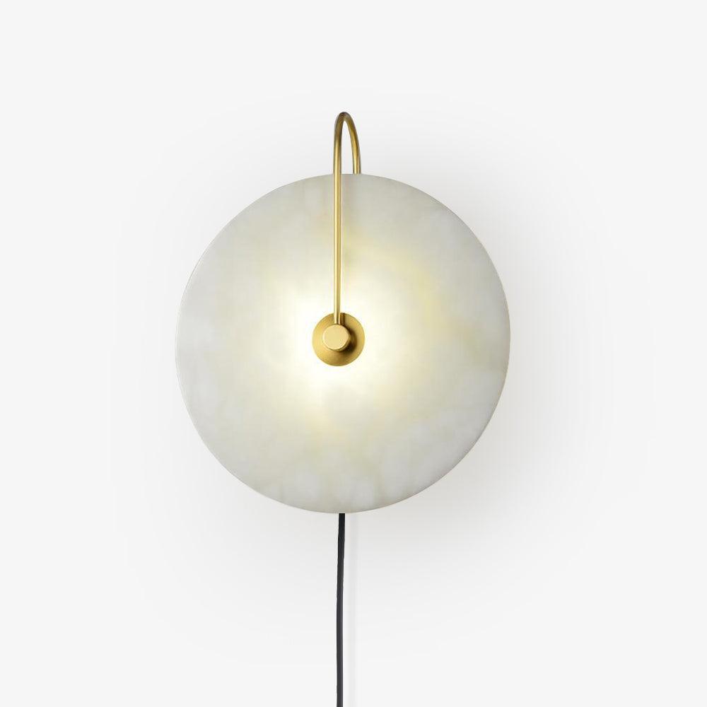 Alabaster Plug-In LED Wall Light, Plug-In Wall Sconce, detail 13