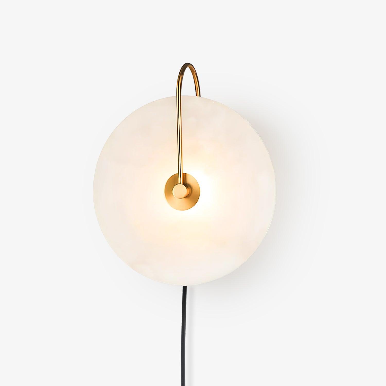 Alabaster Plug-In LED Wall Light, Plug-In Wall Sconce, detail 31